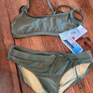Workout bikini top and bottom